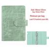 PU Crocodile Texture A6 Detachable Notebook with Zipper Pocket and Printable Logo