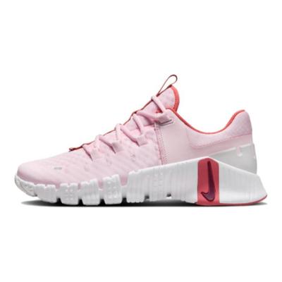 Free Metcon 5 Premium Pink Foam Adobe Women Sneakers Platinum-Tint Dark-Team-Red DV3950-603