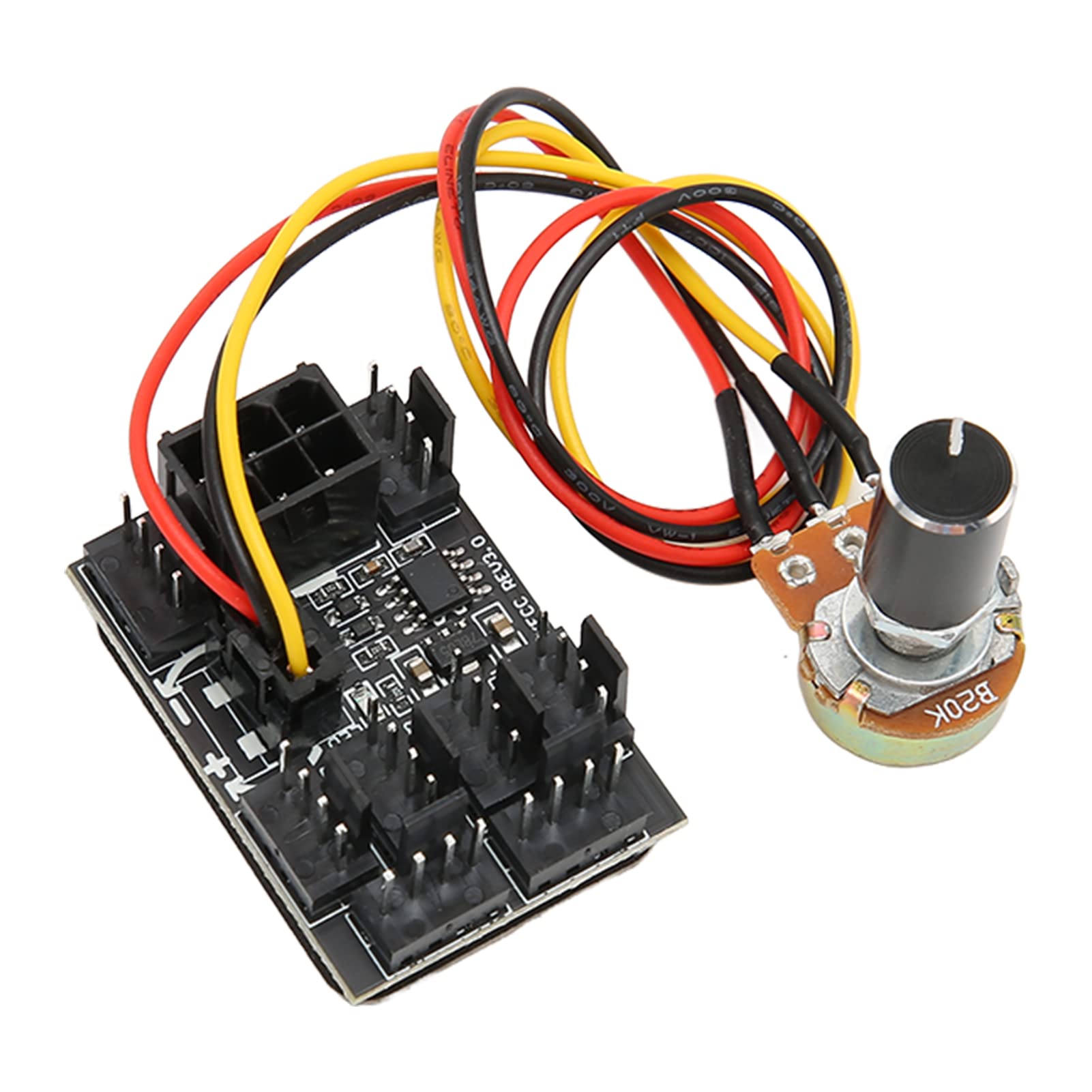 

PC Fan Controller Cooling Fan Hub 12V 2 Pieces 4 Pin Fan Splitter Widely Compatible Small 4 Pin Pin/3