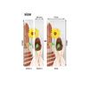 Sunflower Door Stickers Retro Decorative Sticker Self-adhesive Waterproof Colorful Pattern Wallpaper Mural Apartment Decor
