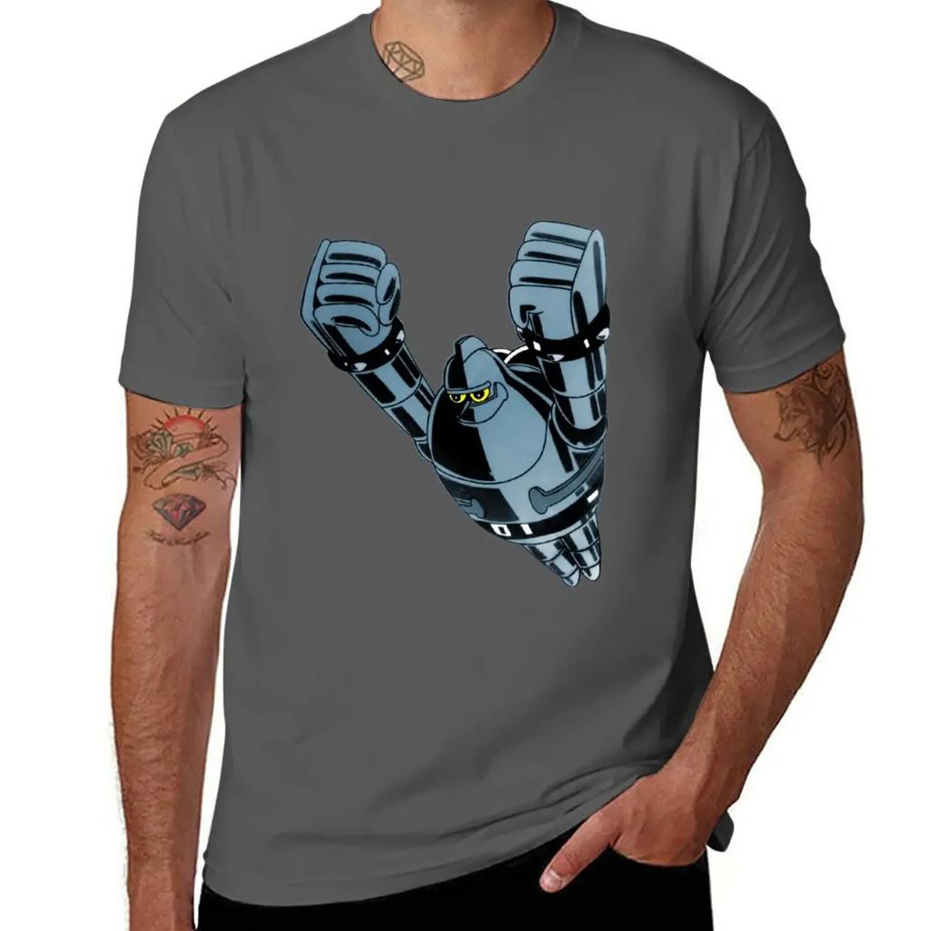 Tetsujin 28 - Gigantor T-Shirt Funnys Anime Clothes Men Workout Shirt