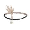 1920s Headband Vintage Bridal Great Gatsby Flapper Party Headpiece Accessories Headband Costume Props beaded headband Chain