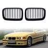 Front Kidney Grille Black Dual Slat Racing Grilles Fit For Bmw 3 Series E36 1992 1993 1994 1995 1996 51138122237 51138122238