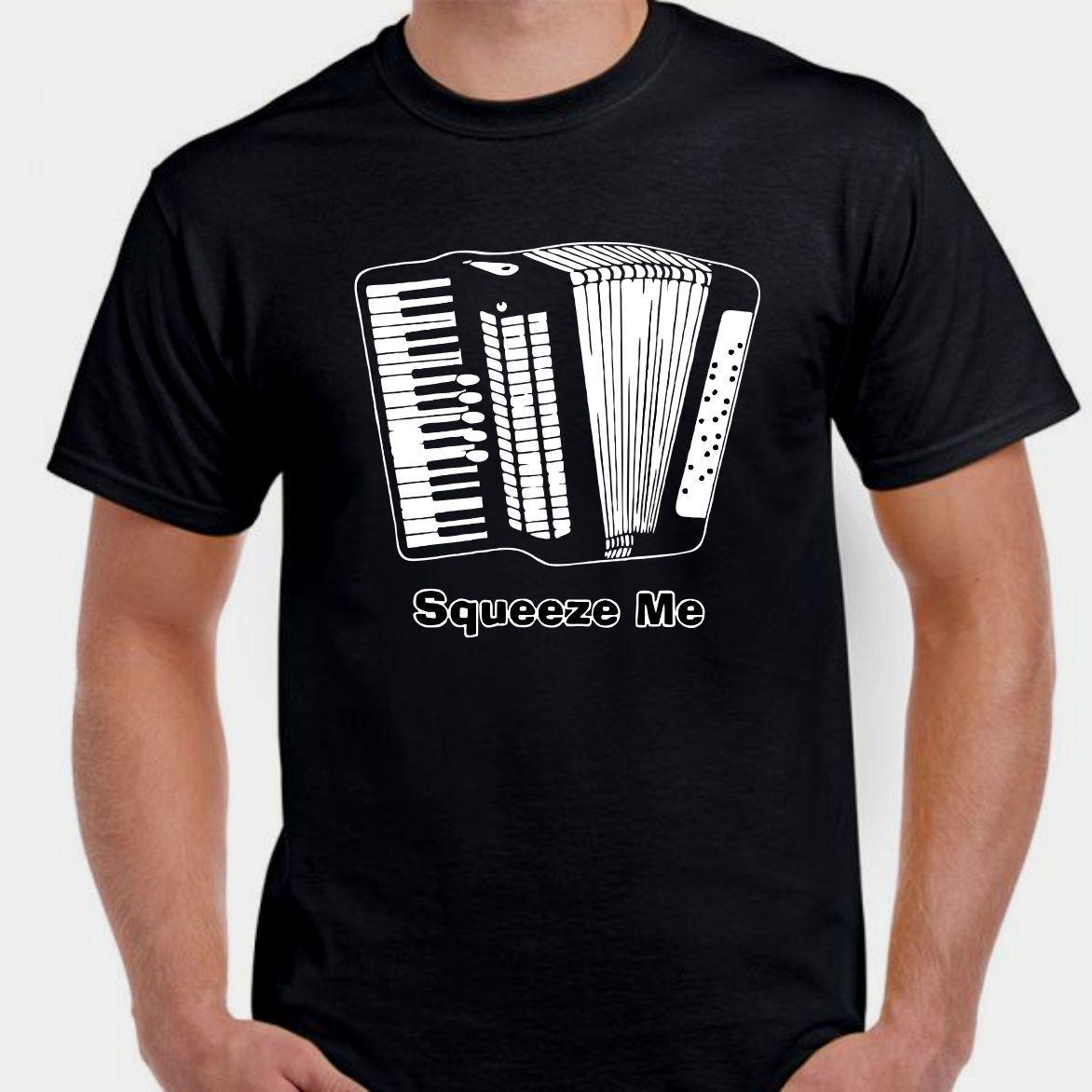 Пожми меня Squeezebox аккордеон музыка музыкант группа футболка Кто Футболка Мужские Женские Футболки Топ 3XL