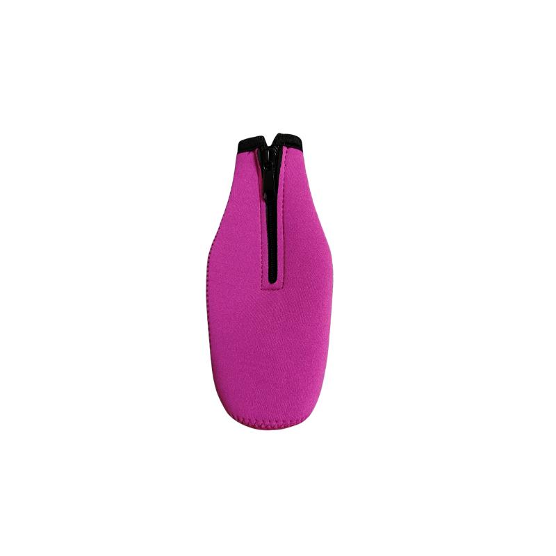 Diving Material Zipper Beer Bottle Sleeve - 330ml Insulated, Anti-Fall, Anti-Bump.
