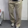 Men's Cotton Pigment Wide Banding Trousers with One Pleat