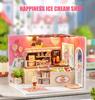 (t-FREAK) Dollhouse DIY Kit Set Miniature My Little Scene Series (H-023 ICE CREAM SHOP)