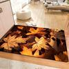 1Pcs Anti Fatigue Kitchen Rugs, Autumn Maple Leaves Print Waterproof Non-Slip Thick Cushioned Kitchen Mat Heavy Duty Comfort Standing Mat for Kitchen
