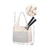 Tennis Racket Bag Large Capacity Paddle Portable Water Resistant Sports Tote Beige