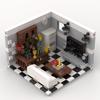 Street View Corner Room Bar Kitchen Gym Scene Diy Assembly Holiday Gift Ornament Building Block