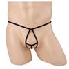 Men's T-Back Thongs Ball Lifter Enhancer Bulge Pouch Panties Sexy Underwear Briefs Exposed Cock Backless Underpants