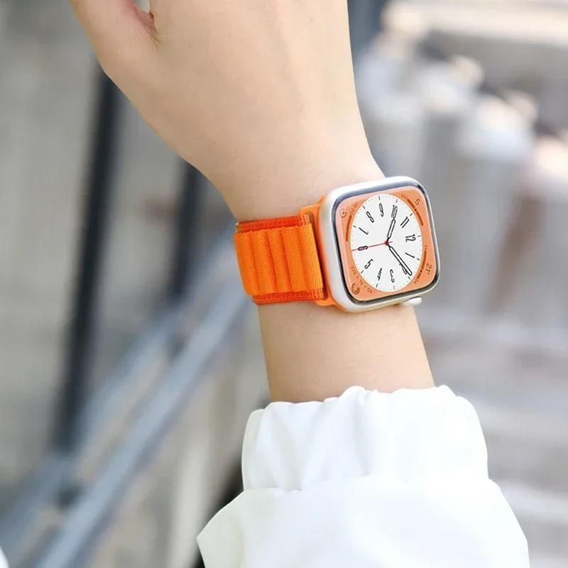 Alpine Loop Band for Apple Watch Ultra 2/Ultra 49mm 45mm 41mm 44mm 40mm 42mm Sport Nylon Outdool Breathable Strap for iWatch Series 9 8 7 SE 6 5 4 3