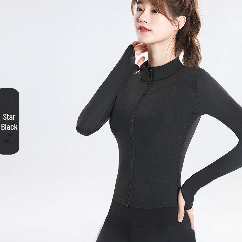 Women's Stand Collar Quick-Dry Sports Jacket - Spring/Autumn Fitness & Casual Running/Yoga Wear