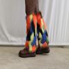 Pelz-Beinwärmer Damen flauschige Sockenabdeckung neue Imitation Fuchsfell Winter Kniepolster Beinabdeckung vielseitige Fußabdeckung warme Schuhabdeckung Trend
