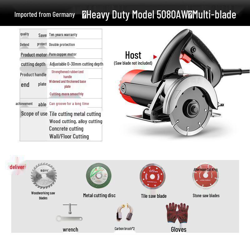 Multi-functional Electric Saw: Universal Tile Cutter & Woodworking Tool 