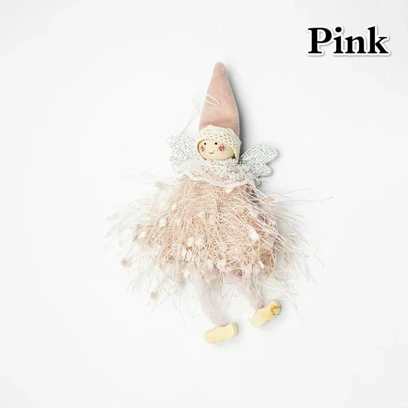 Weihnachtsdekoration Anhänger Kreative Süße Kleine Engel Puppe Spitze Anhänger Dekoration Fenster Weihnachtsbaum Zimmer Haushaltsgegenstände