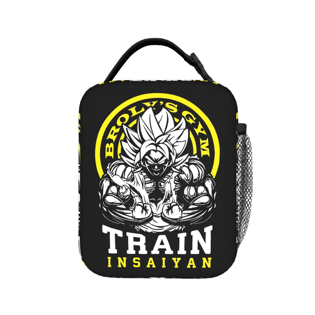 DBZ Gohan Super Sayan Insulated Lunch Bags Cooler Bag Reusable,Meal Container  Portable Tote Lunch Box Girl Boy Beach  Outdoor