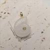 1pc Natural Stone Snail Shape Pendant Charm Amethyst Tiger Eye Carved Crystal Shell Jewelry Gift