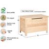 85L Solid Raw Pine Storage Chest 70 X 40 X 48 Cm