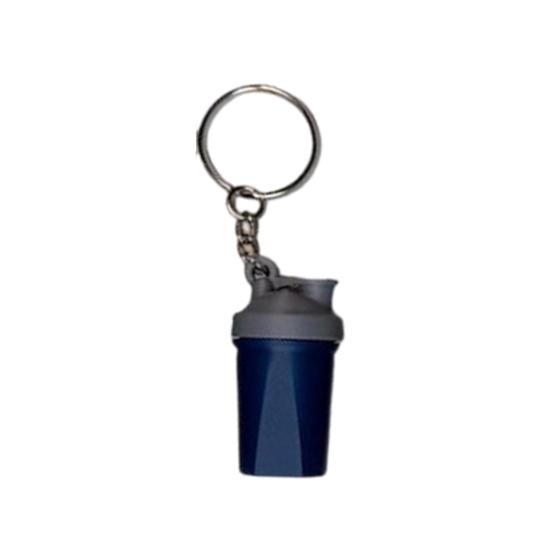 

Shaker Cup Keychain Portable 3D Printed Workout Keychain with Metal Ring Bags Gym Backpack Pendant Mini Fitness Accessory B
