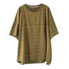 Plus Size Loose Cotton Short Sleeve Women's T-Shirt Summer Crew Neck T Shirt Vintage Casual Tops