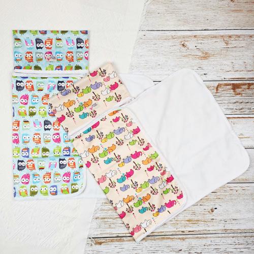 2pcs/set Baby Washable Foldable Portable Travel Compact Nappy Diaper Waterproof Floor Change Changing Mat Play