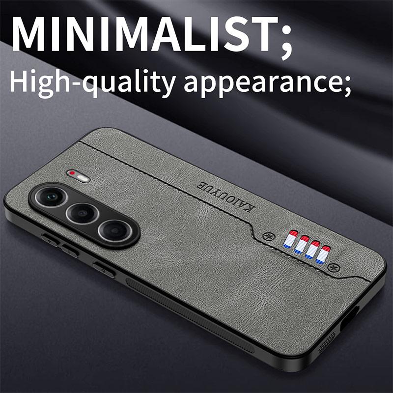 Stitching Color Retro Matte Leather Back Case For Tecno Camon 40 30 Pro Premier 5G Full Cover Camera Protector Anti Slide Shell
