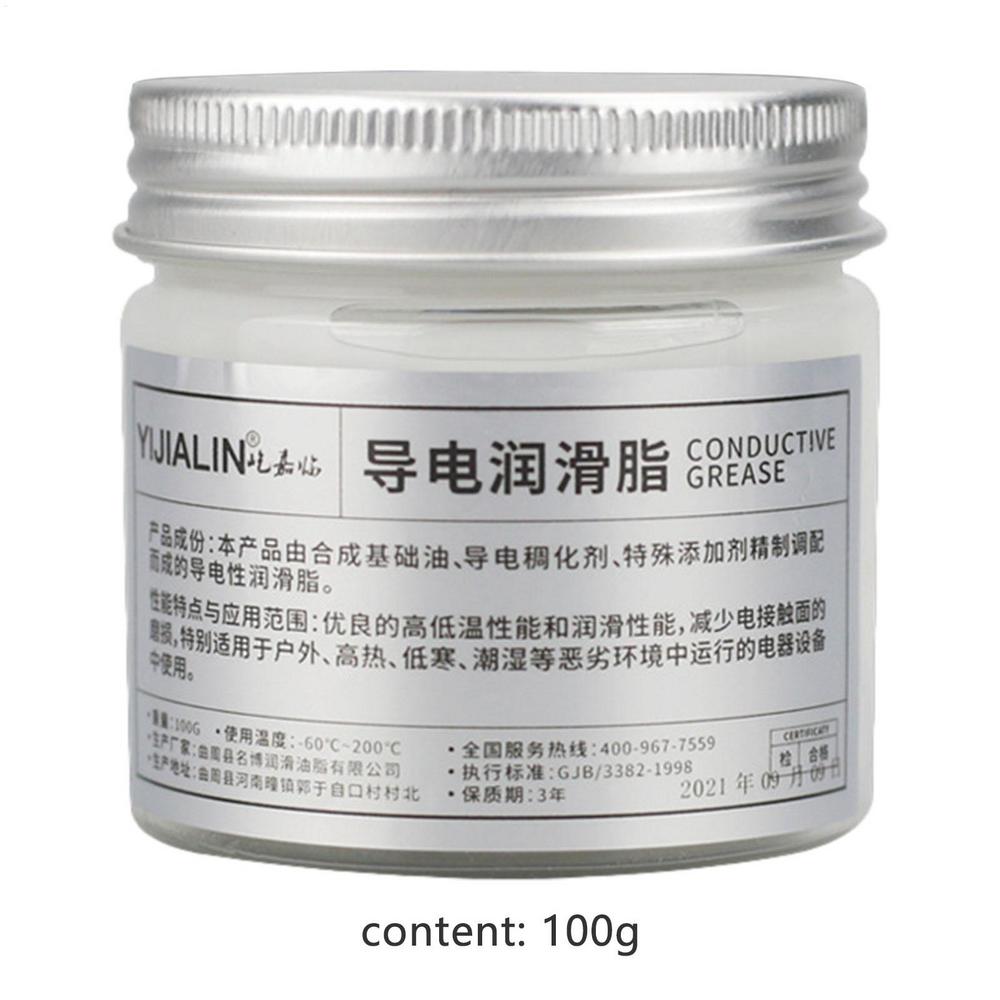 

100g Electric Contact Grease for Household Appliances Conductive Paste Electricity Compound Grease for Low Resistance Value