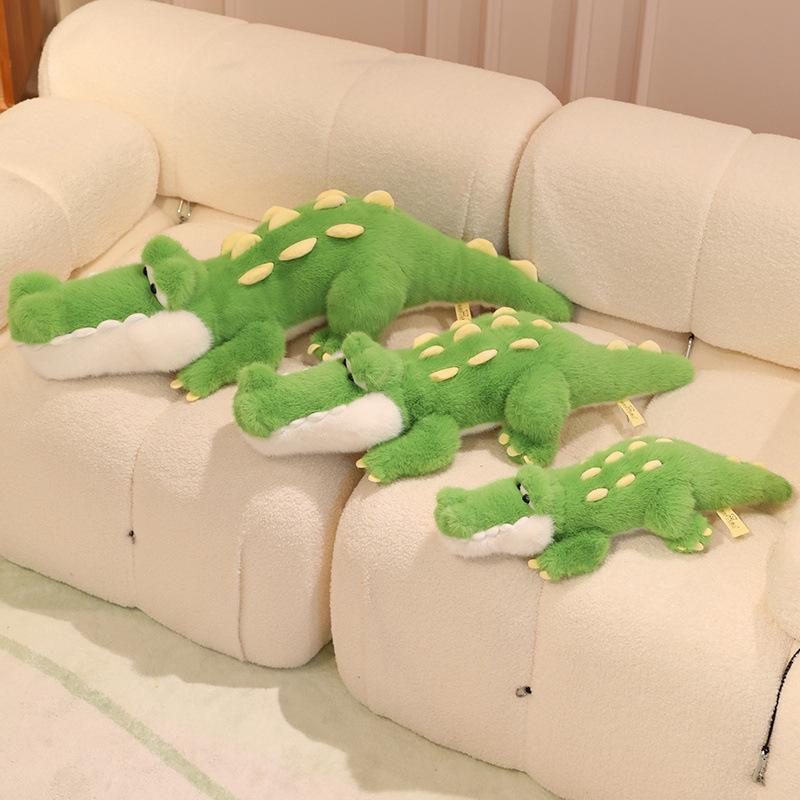 Cute cute crocodile doll plush toy green little crocodile doll girl soothing doll