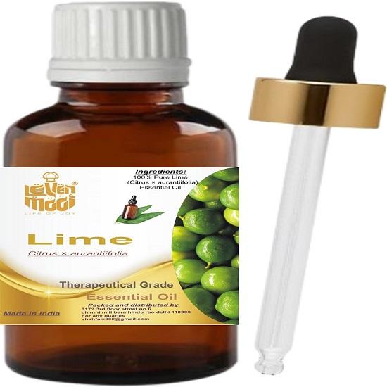 Levenmooi lime (Citrus aurantiifolia) Pure & Natural Therapeutic Grade Essential Oil Glass