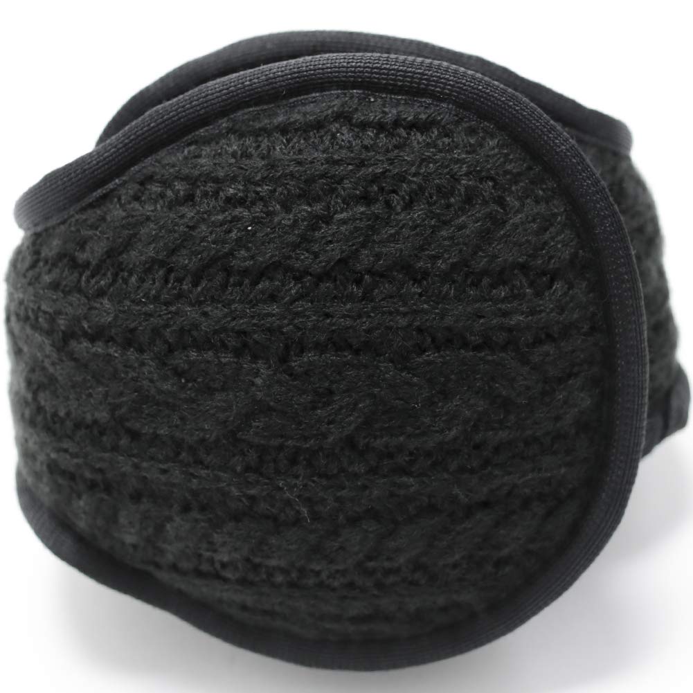 DeWears Microboa Compact Back Adjustable Cold Weather and Alan Black Earmuffs, Arm, Foldable, Size, Protection, Men's Women's, Winter, 002,