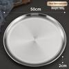 Korean Style 316 Stainless Steel Round Serving Plate
