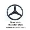 1Pcs ABS Car Front Grille Badge Decal Cover Emblem For Mercedes Benz W204 W205 W210 W211 W212 W213 C E Class GLA GLK ML GLC GLE OP3