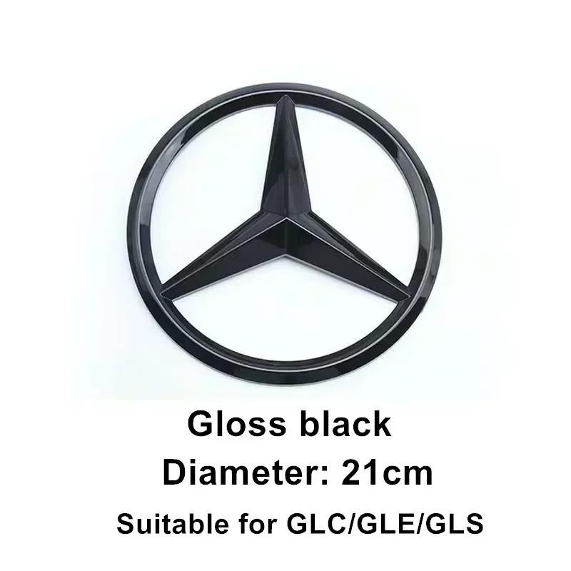 1Pcs ABS Car Front Grille Badge Decal Cover Emblem For Mercedes Benz W204 W205 W210 W211 W212 W213 C E Class GLA GLK ML GLC GLE OP3