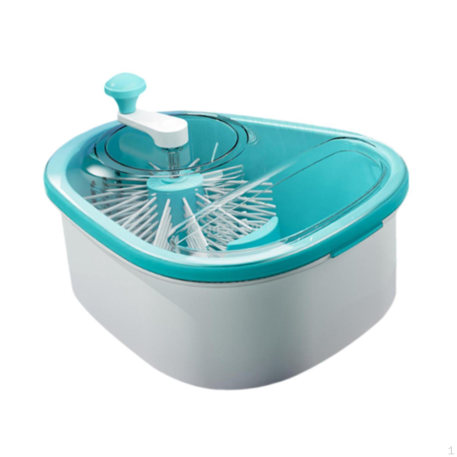 

Корзина для слива фруктов и овощей, ручная очистка, легко моется для кухни, противоскользящее основание синий