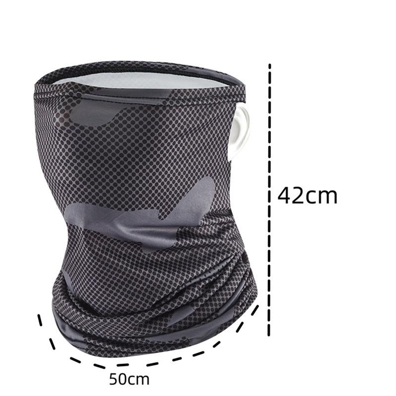 Eșarfă cu protecție UV Mătase de gheață Mască pentru față Mască Tub pentru gât Uscare rapidă Pescuit în aer liber Ciclism Magic Motocicletă Bandana respirabilă