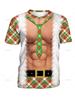 Fashion 3D Merry Christmas Printed T Shirt Happy Santa Claus Xmas Christmas Trees Graphic Tee Shirts Funny Short Sleeves Top