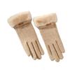 Warm Gloves  Female Fingers Velvet Padded Cashmere Like Students' Hands Anti Freezing Cold Proof and Windproof  Driving and Cycling.