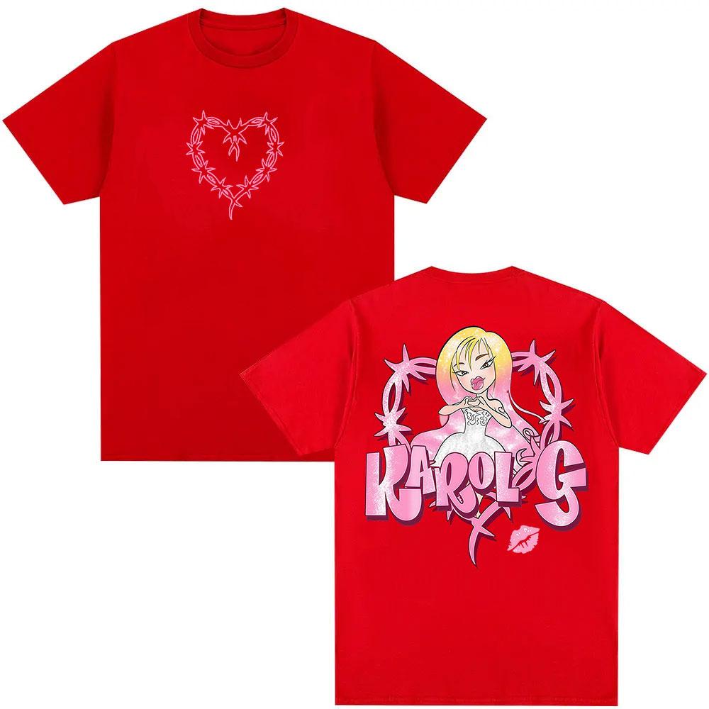Karol G Album 2025 Graphic TShirt Men Women Kawaii Clothing Short Sleeve Tshirts Retro High Quality Fashion T Shirt Streetwear