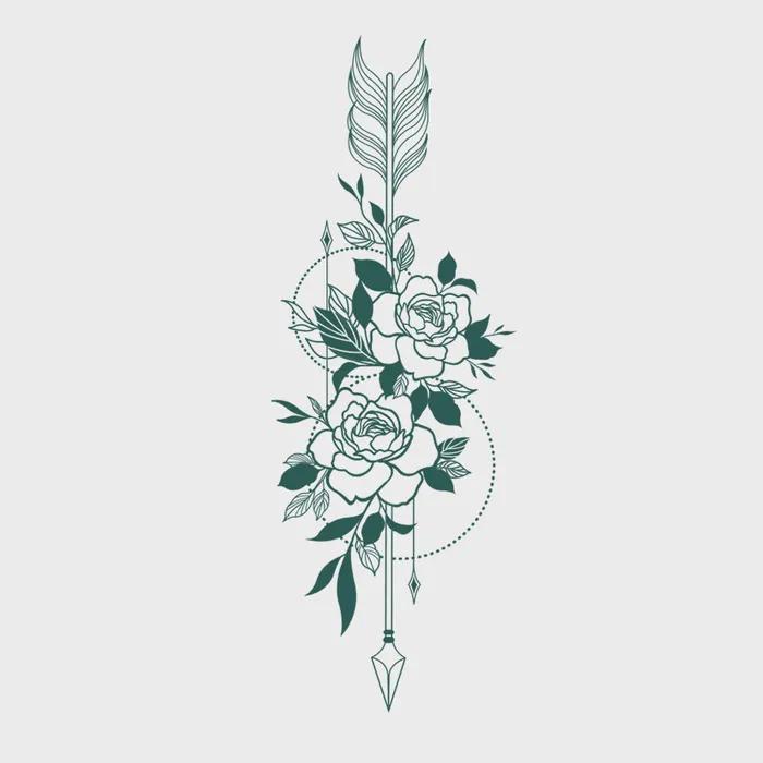 MEGA TATTOO Large Tattoo Stickers 3 Types (choose 1)