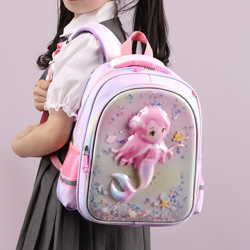 New Children's Bags Cartoon Primary School Bags Fashion Printing Large Capacity Student Backpacks for Grades 1-3