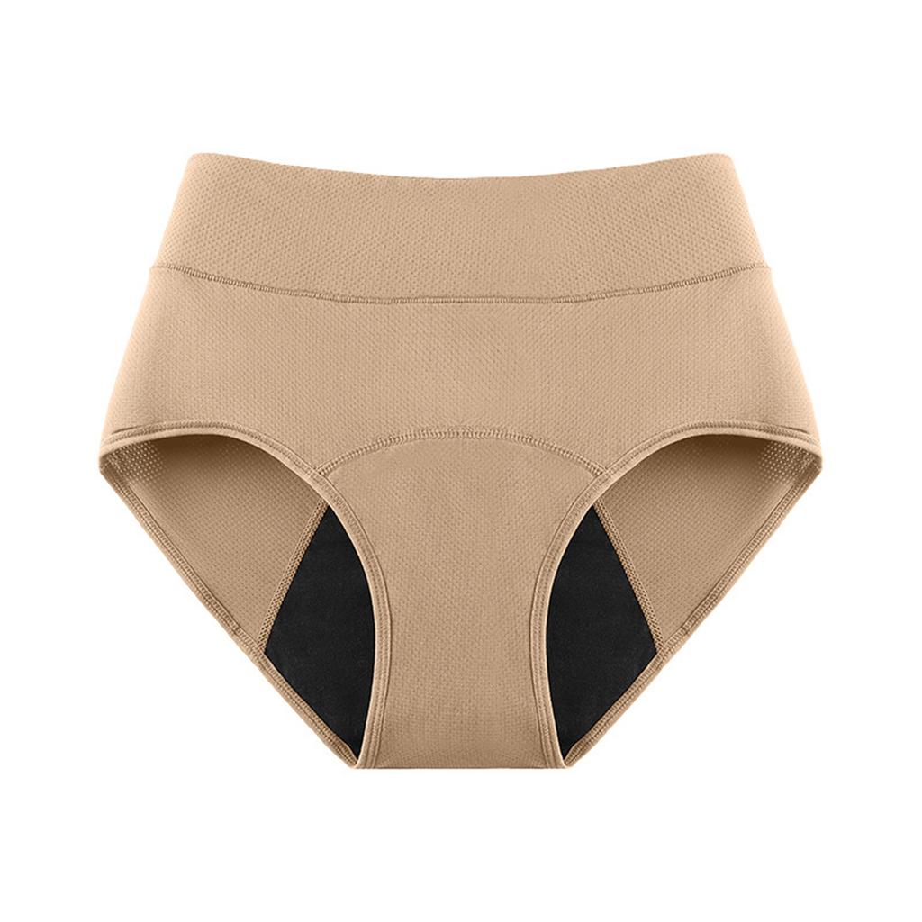 Women's Three-Layer Absorbent Period Underwear Breathable Leak-Proof Menstrual Panties with Ventilation Holes Comfortable Fit