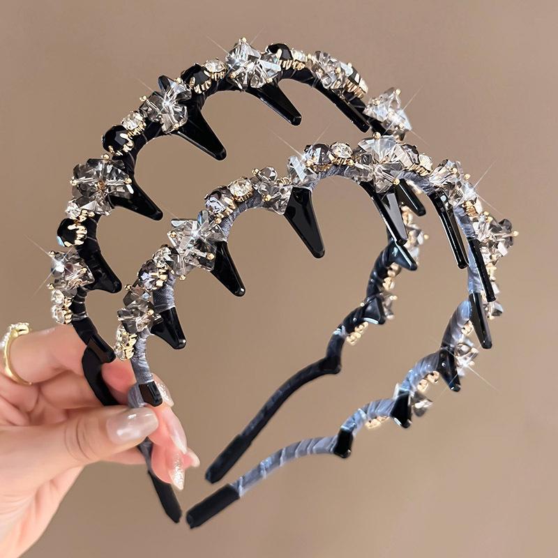 2025 Rhinestone Headband: Heavy Duty, Non-Slip, Stylish Hair Accessory for Women
