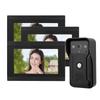 7in Wired Wifi 3 Monitors 1080P HD Video Doorbell Doorphone Night Vision Camera