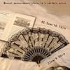Chinese Style Folding Fan Lace Dance Fan Photo Props Embroidered Decorative Hand Fan Ornament Wedding Party Favor Gift  Hand Fan