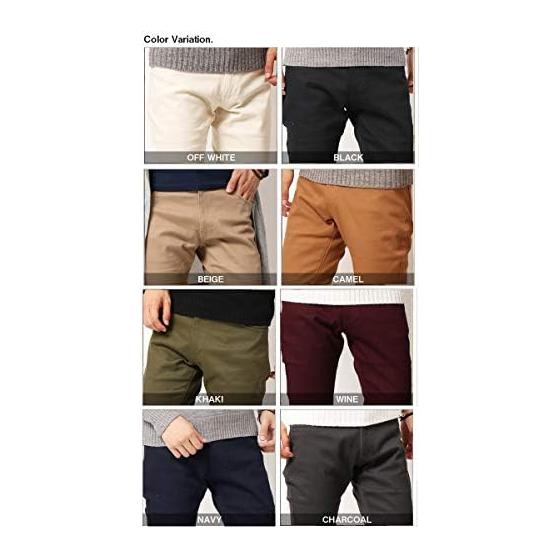 [Arcade] Chino Pants Men's Bottoms Skinny Stretch Slim Tight Stylish Pants Katsuragi