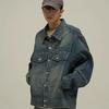 Retro Denim Jacket: Trendy Street Style, High-End Vibe, Cool and Versatile for Couples