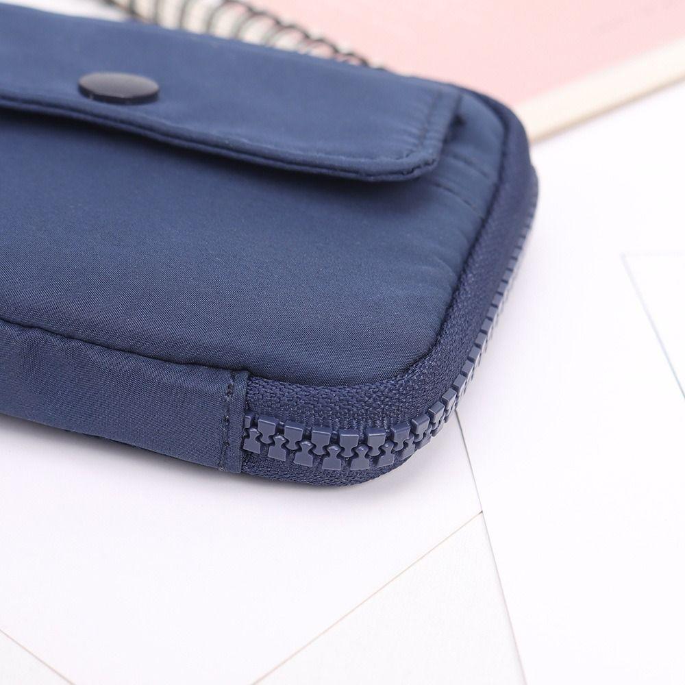 Zipper Nylon Coin Purse Multifuctional Mini Storage Bag Portable Earphone Bag  Travel