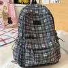 Schultasche Britischer Retro-Karopack Rucksack Mädchen Mittelschülerin Schultasche Große Kapazität Ins High School College Student Vielseitiger Rucksack