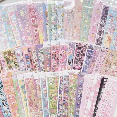Kai Mei Ji Gu Card Sticker800Zhang Match Laser Stickers Gift Bag Korean Style Goo Card StickersinsHigh Color